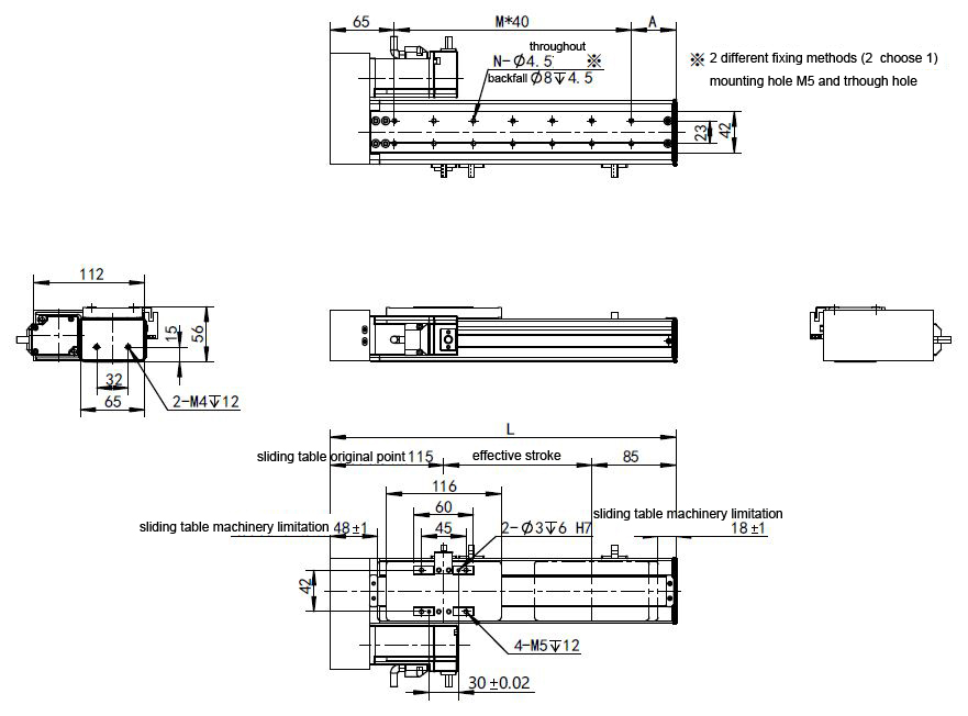 servo linear module motor 